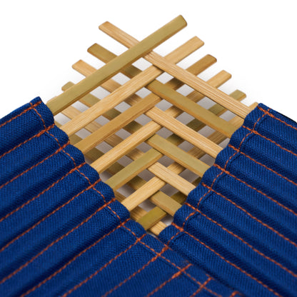 Panier de rangement en tissu bleu