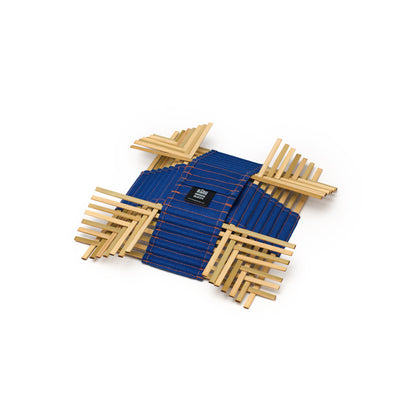 Panier de rangement en tissu bleu
